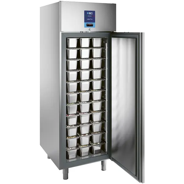 IJsvrieskast | 641L (66x 5L) | RVS | -15°C/-18°C | Statisch + Ventilator | 710x951x2092/2152(h)mm