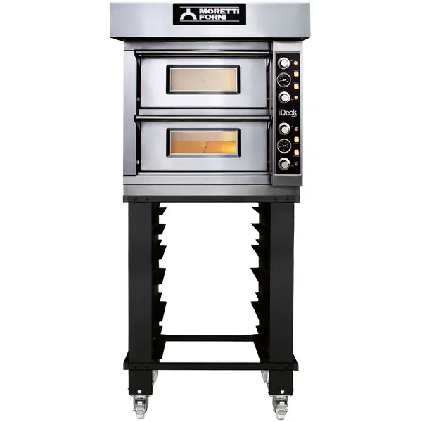 Pizzaoven | iDeck 60.60 | Elektrisch | 4+4x Ø30cm | 50°C/380°C | 8.4kW (400V) | Stapelbaar | 850x991x660(h)mm