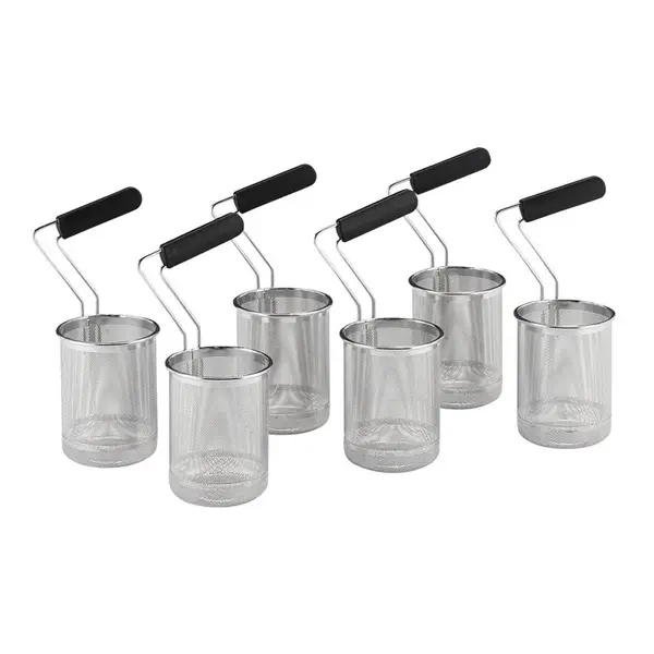 Pastakookmandenset | MAXIMA 900+ | Handgreep Achter | 6 Stuks | Ø135mm