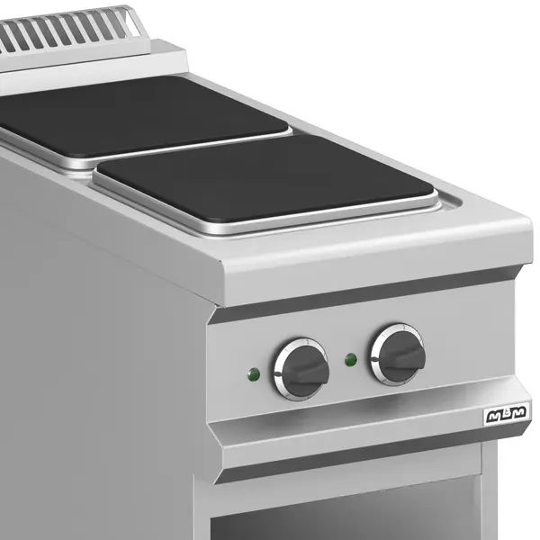 Fornuis | MAGISTRA PLUS 900 | Elektrisch | 2 Kookpunten (300x300) | 6kW (400V) | Open Onderkast | 400x900x850(h)mm