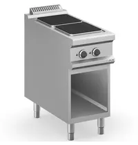 MBM Italy Fornuis | MAGISTRA PLUS 900 | Elektrisch | 2 Kookpunten (300x300) | 6kW (400V) | Open Onderkast | 400x900x850(h)mm