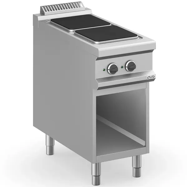 Fornuis | MAGISTRA PLUS 900 | Elektrisch | 2 Kookpunten (300x300) | 6kW (400V) | Open Onderkast | 400x900x850(h)mm