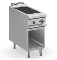 MBM Italy Fornuis | MAGISTRA PLUS 900 | Elektrisch | 2 Kookpunten (300x300) | 5kW (400V) | Open Onderkast | 400x900x850(h)mm