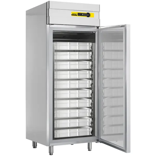 Viskoelkast | 510L (EN600x400) | RVS | -2°C/+8°C | Geforceerd | Incl. 10 Visbakken | 840x700x2070/2140(h)mm
