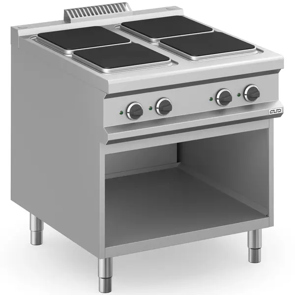 Fornuis | MAGISTRA PLUS 900 | Elektrisch | 4 Kookpunten (300x300) | 13kW (400V) | Open Onderkast | 800x900x850(h)mm