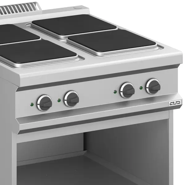 Fornuis | MAGISTRA PLUS 900 | Elektrisch | 4 Kookpunten (300x300) | 13kW (400V) | Open Onderkast | 800x900x850(h)mm