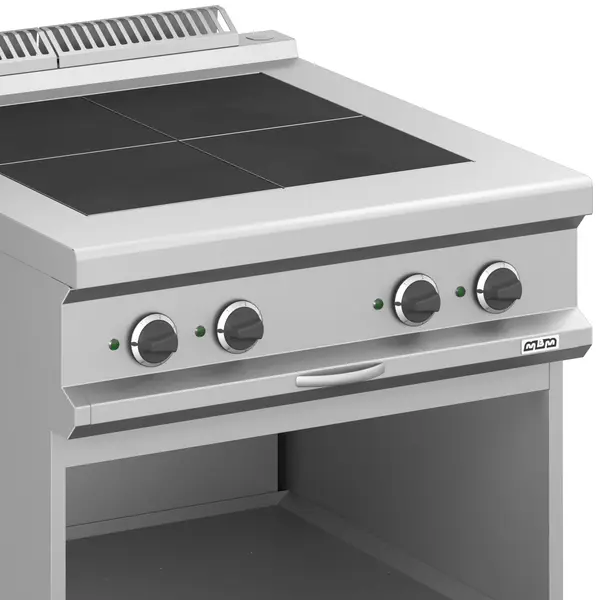 Fornuis | MAGISTRA PLUS 900 | Elektrisch | 4 Kookpunten (300x300) | 10kW (400V) | Open Onderkast | 800x900x850(h)mm