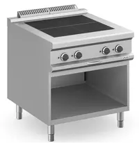 MBM Italy Fornuis | MAGISTRA PLUS 900 | Elektrisch | 4 Kookpunten (300x300) | 10kW (400V) | Open Onderkast | 800x900x850(h)mm