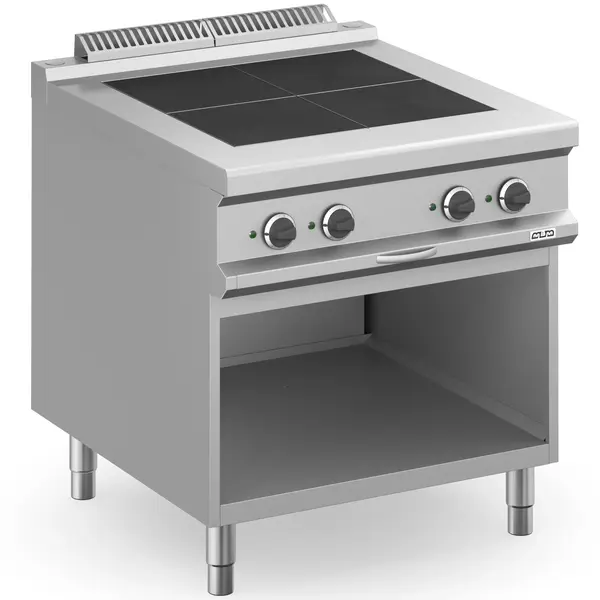 Fornuis | MAGISTRA PLUS 900 | Elektrisch | 4 Kookpunten (300x300) | 10kW (400V) | Open Onderkast | 800x900x850(h)mm