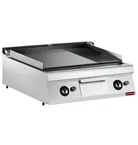 Diamond Bak-/Grillplaat | MAXIMA 900+ | Gas | Glad/Gegroefd Oppervlak 730x700 (Staal) | 90°C/270°C | 20kW | Piëzo Ontsteking | 800x900x275/410(h)mm 