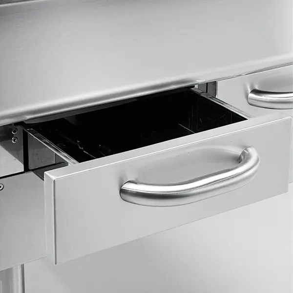 Stoomgrill | MAXIMA 900+ | Gas | Oppervlak 631x640 (Gietijzer) | 20kW | Piëzo Ontsteking | Uitneembare Waterladen | 800x900x849/979(h)mm