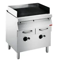 Diamond Stoomgrill | MAXIMA 900+ | Gas | Oppervlak 631x640 (Gietijzer) | 20kW | Piëzo Ontsteking | Uitneembare Waterladen | 800x900x849/979(h)mm