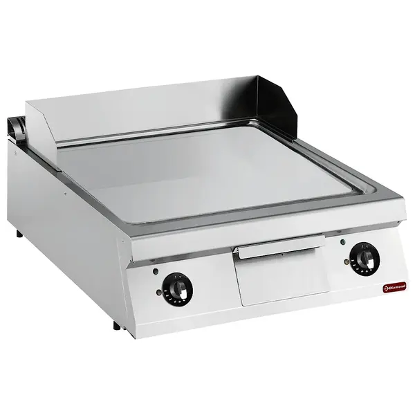 Bak-/Grillplaat | MAXIMA 900+ | Elektrisch | Glad Oppervlak 730x700 (Verchroomd) | 120°C/280°C | 15kW (230V-3F) | 800x900x275/410(h)mm