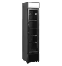 NordCap Koelkast | Smal Model | 182L | Zwart | +2°C/+10°C | Geforceerd | Wielen | 435x505x2013(h)mm