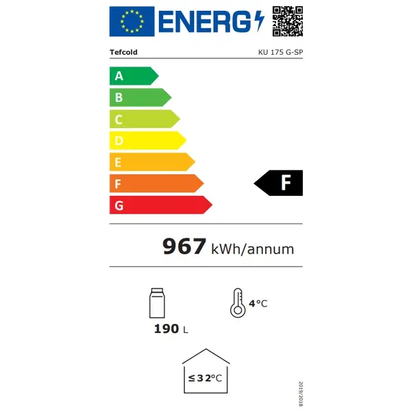 Koelkast | 182L | Zwart | +2°C/+10°C | Geforceerd | Wielen | 435x505x2013(h)mm