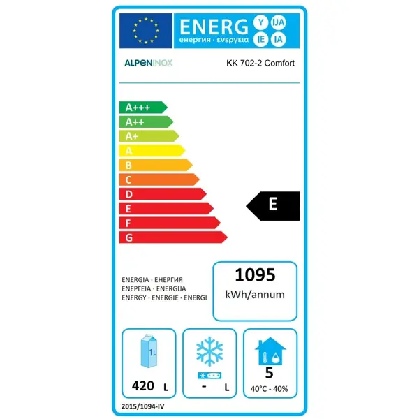 Koelkast | CRIO SMART | 670L (2/1 GN) | RVS | -2°C/+10°C | Geforceerd | App | 710x835x2050/2105(h)mm