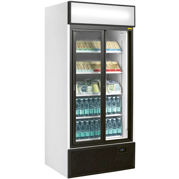 Koelkast | 707L | Wit | +2°C/+10°C | Geforceerd | Schuifdeuren | Wielen | 890x740x1990(h)mm