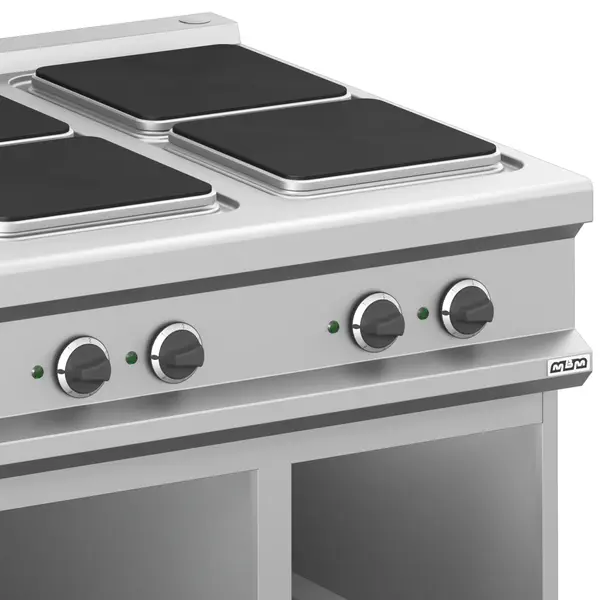 Fornuis | MAGISTRA PLUS 900 | Elektrisch | 6 Kookpunten (300x300) | 20kW (400V) | Open Onderkast | 1200x900x850(h)mm