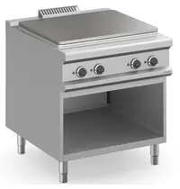 MBM Italy Doorkookplaat | MAGISTRA PLUS 900 | Elektrisch | 4 Zones | 14kW (400V) | Open Onderkast | 800x900x850(h)mm