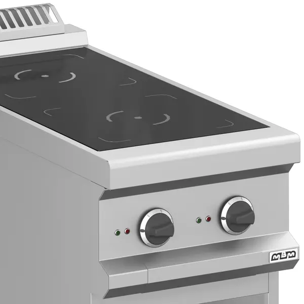 Inductiefornuis | MAGISTRA PLUS 900 | 2 Kookpunten | 10kW (400V) | Open Onderkast | 400x900x850(h)mm