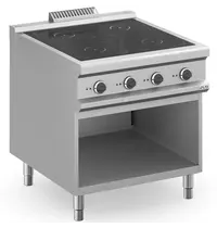 MBM Italy Inductiefornuis | MAGISTRA PLUS 900 | 4 Kookpunten | 20kW (400V) | Open Onderkast | 800x900x850(h)mm