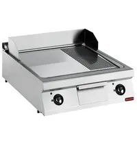 Diamond Bak-/Grillplaat | MAXIMA 900+ | Elektrisch | Glad/Gegroefd Oppervlak 744x647 (Verchroomd) | 120°C/280°C | 15kW (400V) | 800x900x275/410(h)mm