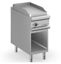 MBM Italy Bak-/Grillplaat | MAGISTRA PLUS 900 | Gas | Glad Oppervlak 380x720 (RVS) | 8kW | Piëzo Ontsteking | Open Onderkast | 400x900x850(h)mm