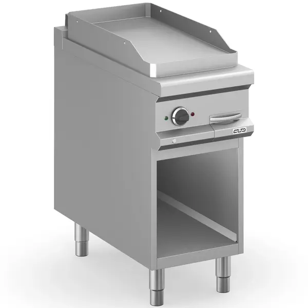 Bak-/Grillplaat | MAGISTRA PLUS 900 | Gas | Glad Oppervlak 380x720 (RVS) | 8kW | Piëzo Ontsteking | Open Onderkast | 400x900x850(h)mm
