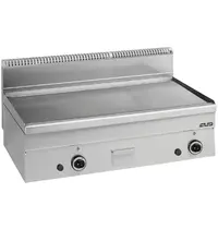 MBM Italy Bak-/Grillplaat | MINIMA 600 | Gas | Glad Oppervlak 1000x510 (RVS) | 15.3kW | Piëzo Ontsteking | 1000x600x270(h)mm