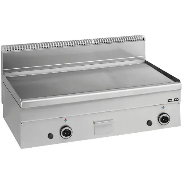 Bak-/Grillplaat | MINIMA 600 | Gas | Glad Oppervlak 1000x510 (RVS) | 15.3kW | Piëzo Ontsteking | 1000x600x270(h)mm