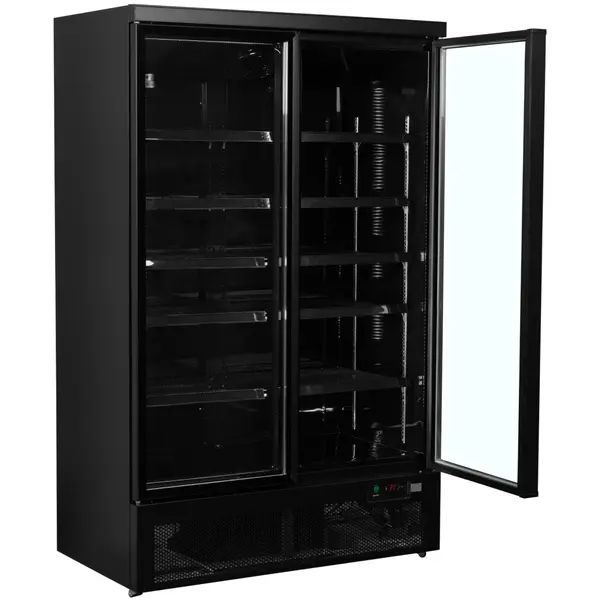 Koelkast | ATOM MAXI | 1081L | Zwart | -1°C/+10°C | Geforceerd | Draaideuren | Wielen | 1253x710x2003(h)mm