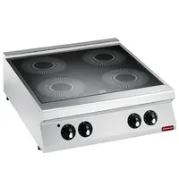 Diamond Glaskeramisch Fornuis | MAXIMA 900+ | 4 Kookpunten (Ø300) | 13.6kW (400V) | 800x900x275/290(h)mm