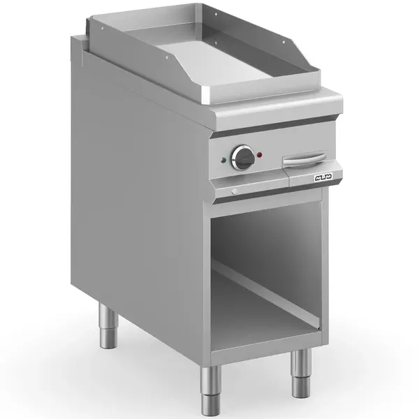 Bak-/Grillplaat | MAGISTRA PLUS 900 | Gas | Glad Oppervlak 380x720 (Verchroomd) | 8kW | Piëzo Ontsteking | Open Onderkast | 400x900x850(h)mm