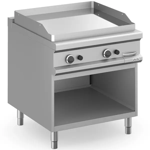 Bak-/Grillplaat | MAGISTRA PLUS 900 | Gas | Glad Oppervlak 780x720 (Verchroomd) | 16kW | Piëzo Ontsteking | Open Onderkast | 800x900x850(h)mm