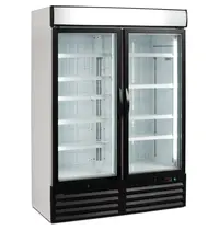 NordCap Vrieskast | 1149L | Zwart/Wit | -12°C/-24°C | Geforceerd | Draaideuren | Wielen | 1370x720x2020(h)mm