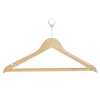 Bolero Veiligheidshangers | Hout | Naturel | Anti-Diefstal | 10 Stuks | 215mm