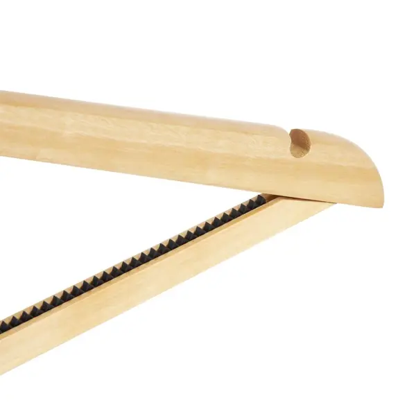 Veiligheidshangers | Hout | Naturel | Anti-Diefstal | 10 Stuks | 215mm