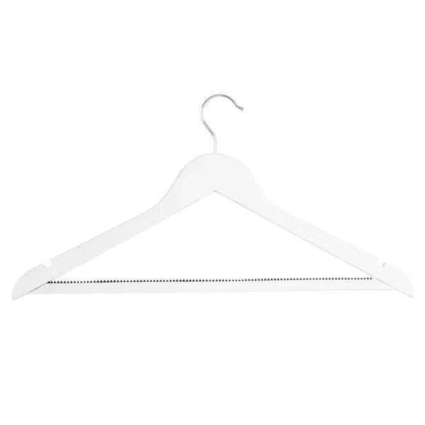 Kledinghangers | Hout | Wit | 10 Stuks | 231mm