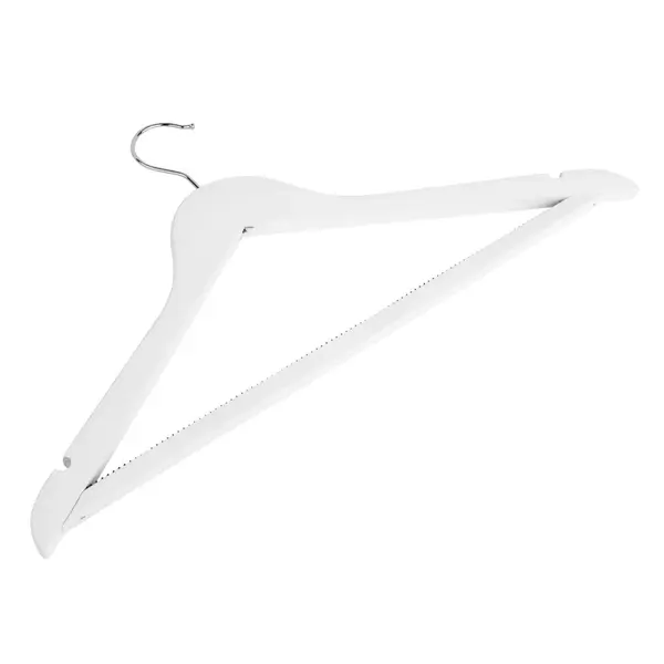 Kledinghangers | Hout | Wit | 10 Stuks | 231mm