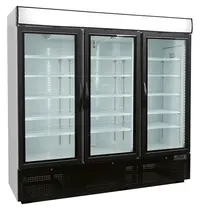 NordCap Vrieskast | 1784L | Zwart/Wit | -12°C/-24°C | Geforceerd | Draaideuren | Wielen | 2057x720x2020(h)mm