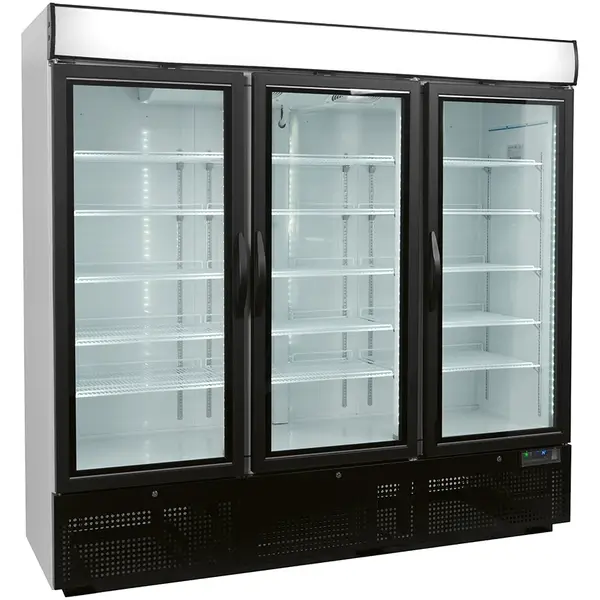 Vrieskast | 1784L | Zwart/Wit | -12°C/-24°C | Geforceerd | Draaideuren | Wielen | 2057x720x2020(h)mm