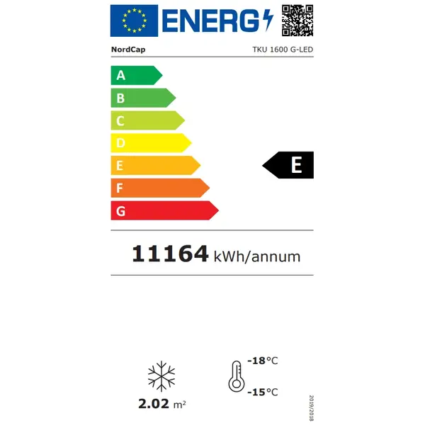 Vrieskast | 1784L | Zwart/Wit | -12°C/-24°C | Geforceerd | Draaideuren | Wielen | 2057x720x2020(h)mm