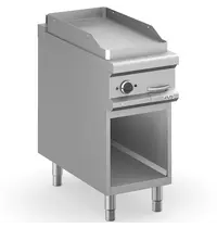 MBM Italy Bak-/Grillplaat | MAGISTRA PLUS 900 | Elektrisch | Glad Oppervlak 380x720 (RVS) | 6kW (400V) | Open Onderkast | 400x900x850(h)mm