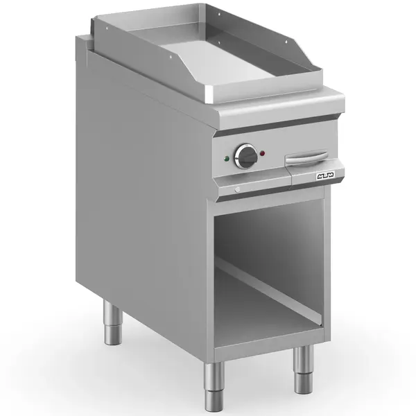 Bak-/Grillplaat | MAGISTRA PLUS 900 | Elektrisch | Glad Oppervlak 380x720 (Verchroomd) | 6kW (400V) | Open Onderkast | 400x900x850(h)mm