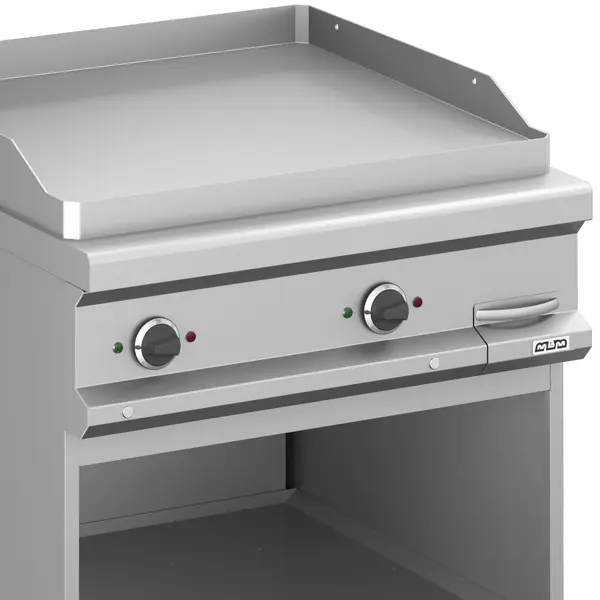 Bak-/Grillplaat | MAGISTRA PLUS 900 | Elektrisch | Glad Oppervlak 780x720 (RVS) | 12kW (400V) | Open Onderkast | 800x900x850(h)mm