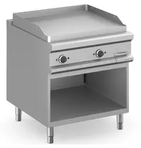 MBM Italy Bak-/Grillplaat | MAGISTRA PLUS 900 | Elektrisch | Glad Oppervlak 780x720 (RVS) | 12kW (400V) | Open Onderkast | 800x900x850(h)mm