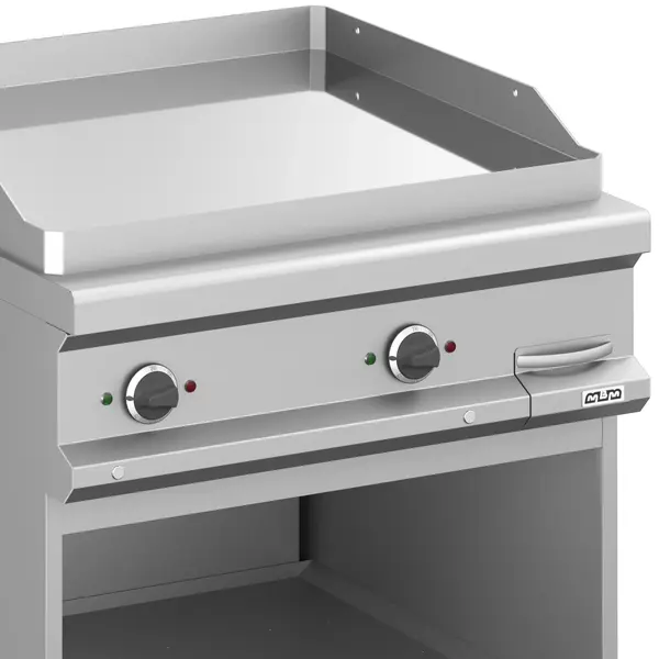 Bak-/Grillplaat | MAGISTRA PLUS 900 | Elektrisch | Glad Oppervlak 780x720 (Verchroomd) | 12kW (400V) | Open Onderkast | 800x900x850(h)mm