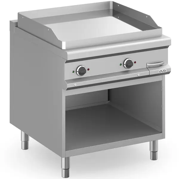 Bak-/Grillplaat | MAGISTRA PLUS 900 | Elektrisch | Glad Oppervlak 780x720 (Verchroomd) | 12kW (400V) | Open Onderkast | 800x900x850(h)mm