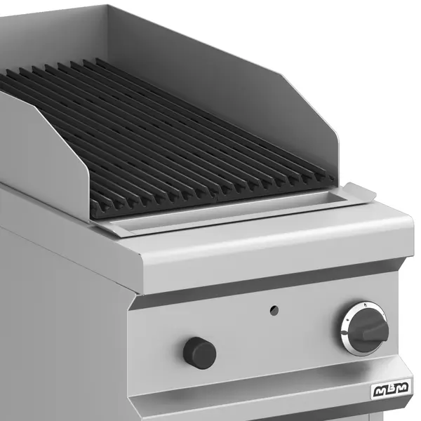 Lavasteengrill | MAGISTRA PLUS 900 | Gas | Oppervlak 360x635 (Gietijzer) | 10kW | Piëzo Ontsteking | Open Onderkast | 400x900x850(h)mm