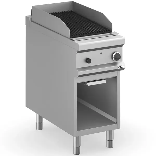 Lavasteengrill | MAGISTRA PLUS 900 | Gas | Oppervlak 360x635 (Gietijzer) | 10kW | Piëzo Ontsteking | Open Onderkast | 400x900x850(h)mm